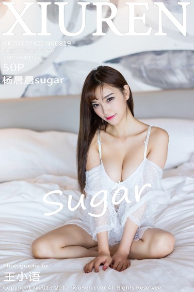 [XIUREN秀人网] No.819 杨晨晨sugar白色蕾丝内衣甜美诱惑写真50P