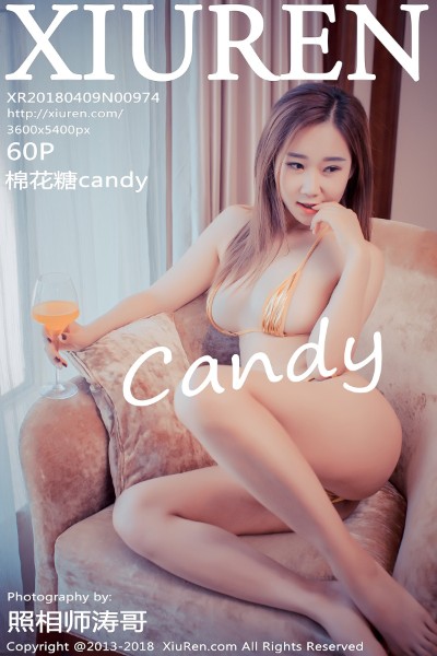 [XIUREN秀人网] No.974 棉花糖Candy金黄三点式内衣秀完美身材爆乳诱惑写真60P