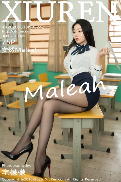 [XIUREN秀人网] No.2242 安然Maleah女教师主题蕾丝内衣配无内黑丝魅惑写真75P