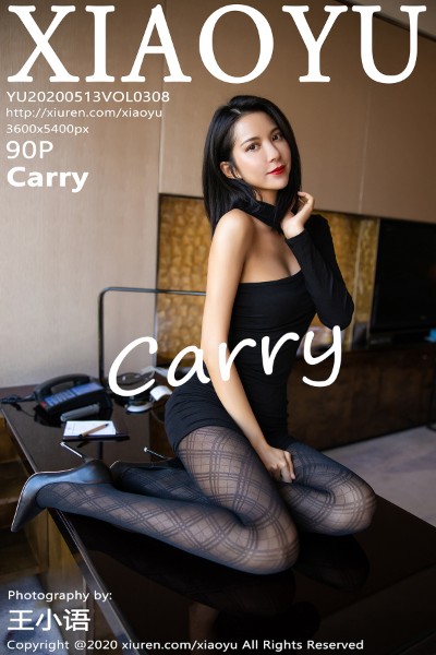 [XIAOYU语画界] VOL.308 Carry性感内衣配黑丝裤袜秀完美身材迷人写真90P