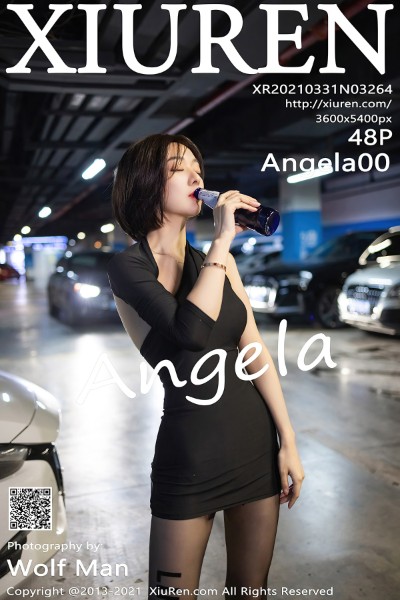 [XiuRen秀人网] No.3264 Angela00户外剧情主题拍摄低胸礼裙配黑丝裤袜极致魅惑写真48P