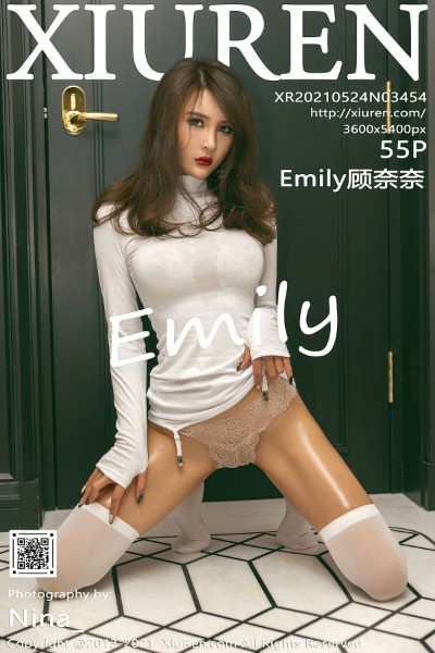 [XiuRen秀人网] No.3454 Emily顾奈奈澳门旅拍白色紧身服饰配白丝袜秀完美身材诱惑写真55P