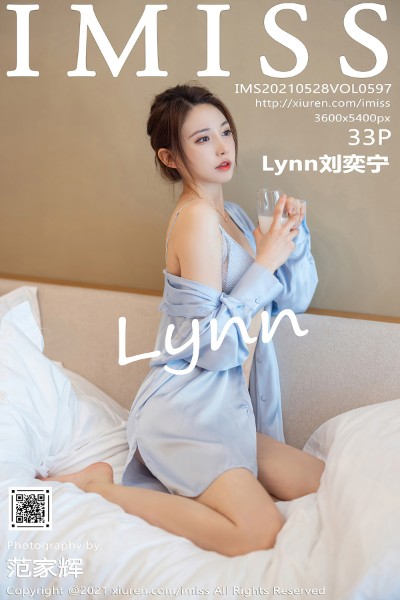 [IMISS爱蜜社] VOL.597 Lynn刘奕宁街拍系列+私房床上性感睡衣迷人诱惑写真33P